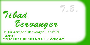 tibad bervanger business card